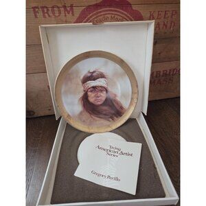 Gregory Perillo Collector Plate "Apache Girl" Living American Artist Series